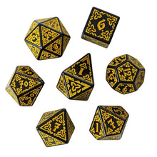 Load image into Gallery viewer, Celtic Knot Dice Set for Dungeons & Dragons - Various Colors