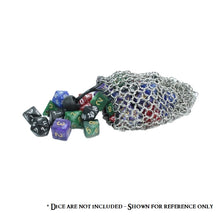 Charger l'image dans la galerie, Sac de dés polyédriques en cotte de mailles pour donjons et dragons