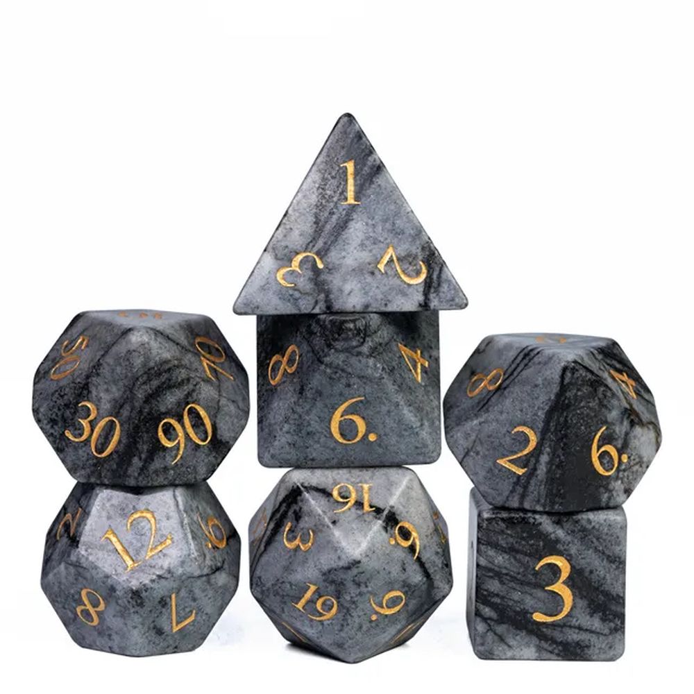 Network Stone Dice Set for Dungeons & Dragons