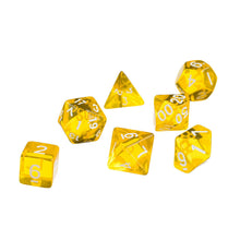 Load image into Gallery viewer, Clear Transparent Dice Set for Dungeons & Dragons - Various Colors