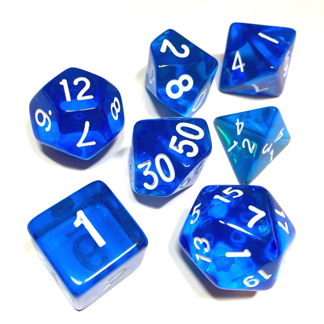 Clear Transparent Dice Set for Dungeons & Dragons