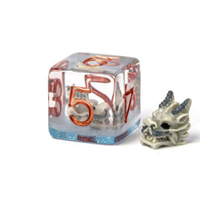 Load image into Gallery viewer, Dragon Skull Dice Set for Dungeons & Dragons