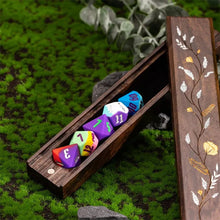 Load image into Gallery viewer, Flower Spring Grove Wood Dice Box for Dungeons &amp; Dragons
