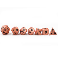 Load image into Gallery viewer, Copper Metal Dice Set for Dungeons & Dragons