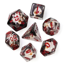 Load image into Gallery viewer, Orc Skulls Encased in Smoke Dice Set for Dungeons & Dragons