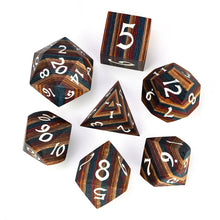Load image into Gallery viewer, Layered Wood Dice Set for Dungeons &amp; Dragons
