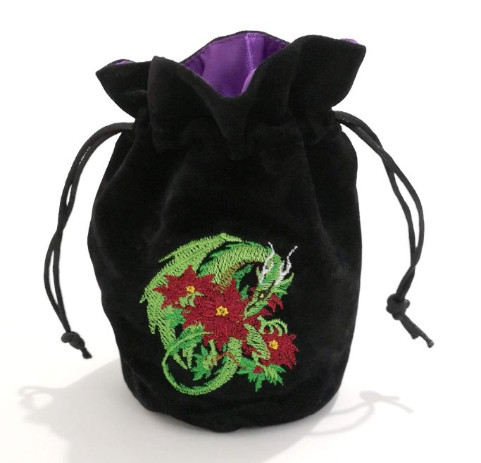 Dragon-Themed Dice Bag for Dungeons & Dragons