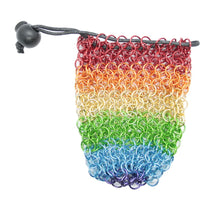 Charger l'image dans la galerie, Sac de dés polyédriques en cotte de mailles pour donjons et dragons