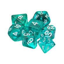 Load image into Gallery viewer, Clear Transparent Dice Set for Dungeons & Dragons - Various Colors