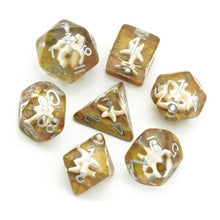Load image into Gallery viewer, Sandy Beach Starfish Dice Set for Dungeons & Dragons