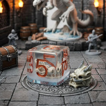 Load image into Gallery viewer, Draconic Deathmask Resin Dice Set
