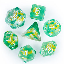Load image into Gallery viewer, Gold Fish Dice Set for Dungeons &amp; Dragons
