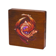 Charger l&#39;image dans la galerie, Red Dragon Wood Dice Storage &amp; Tray for Dungeons &amp; Dragons

