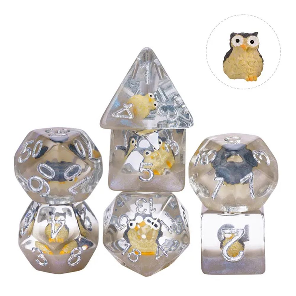 Wise Owl Dice Set for Dungeons & Dragons