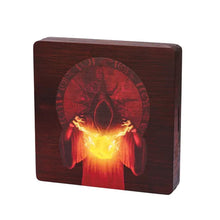 Load image into Gallery viewer, Illuminated Cultist Dice Wood Storage Box &amp; Tray for Dungeons &amp; Dragons
