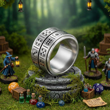 Charger l'image dans la galerie, Bague tournante en métal forgé - Dé portable
