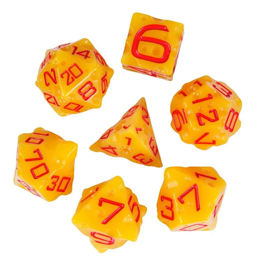 Cheesy Cheese Dice Set for Dungeons & Dragons