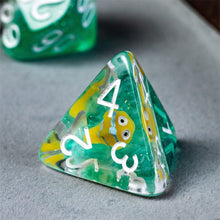 Load image into Gallery viewer, Gold Fish Dice Set for Dungeons &amp; Dragons
