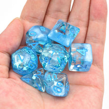 Load image into Gallery viewer, Water Rain Drop Dice Set for Dungeons &amp; Dragons
