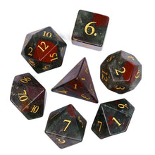 Load image into Gallery viewer, Blood Stone Dice Set for Dungeons &amp; Dragons
