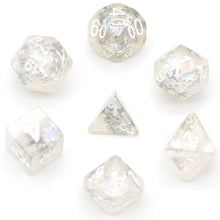 Load image into Gallery viewer, Frostfall Snowflake Ice Winter Resin Dice Set
