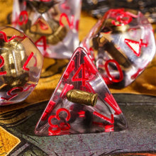 Load image into Gallery viewer, Gun Bullet Dice Set for Dungeons &amp; Dragons
