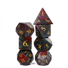 Load image into Gallery viewer, Blood Stone Dice Set for Dungeons &amp; Dragons
