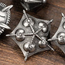 Load image into Gallery viewer, Battlerager Metal Dice Set for Dungeons &amp; Dragons
