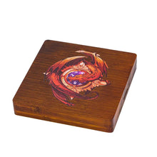 Charger l&#39;image dans la galerie, Red Dragon Wood Dice Storage Box &amp; Tray for Dungeons &amp; Dragons
