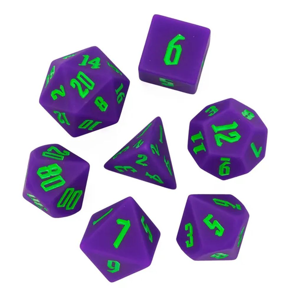 Bouncy Rubber Ball Dice Set for Dungeons & Dragons