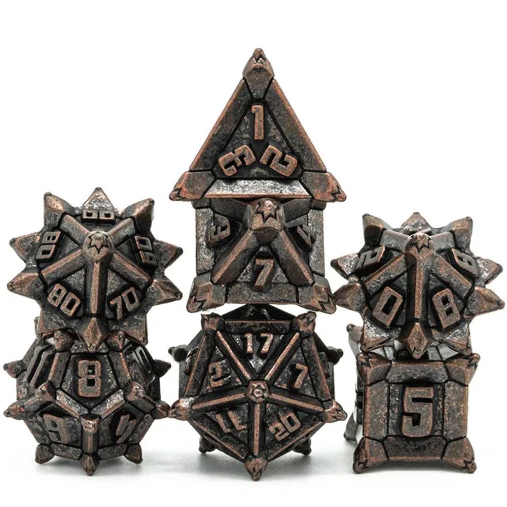 Dwarven Mine Metal Dice Set for Dungeons & Dragons