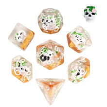 Charger l&#39;image dans la galerie, Day of the Dead Skull &amp; Flowers Dice Set for Dungeons &amp; Dragons
