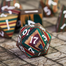 Charger l'image dans la galerie, Whimwood natural wooden RPG D20 with refined grain finish
