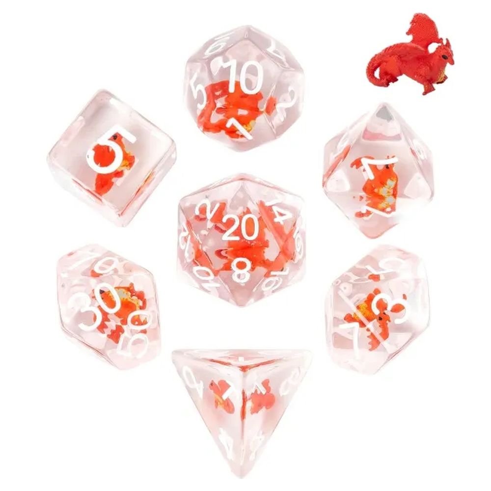 Red Dragon Dice Set for Dungeons & Dragons