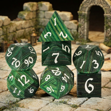 Load image into Gallery viewer, Emerald Enclave Wood Dice Set
