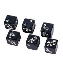 Load image into Gallery viewer, Beast Paw Print Dice Set (6 x D6) for Dungeons &amp; Dragons
