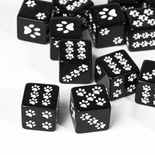 Load image into Gallery viewer, Beast Paw Print Dice Set (6 x D6) for Dungeons &amp; Dragons
