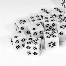 Load image into Gallery viewer, Beast Paw Print Dice Set (6 x D6) for Dungeons &amp; Dragons

