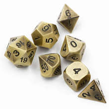 Charger l'image dans la galerie, Brasslight Metal Dice Set for Dungeons &amp; Dragons
