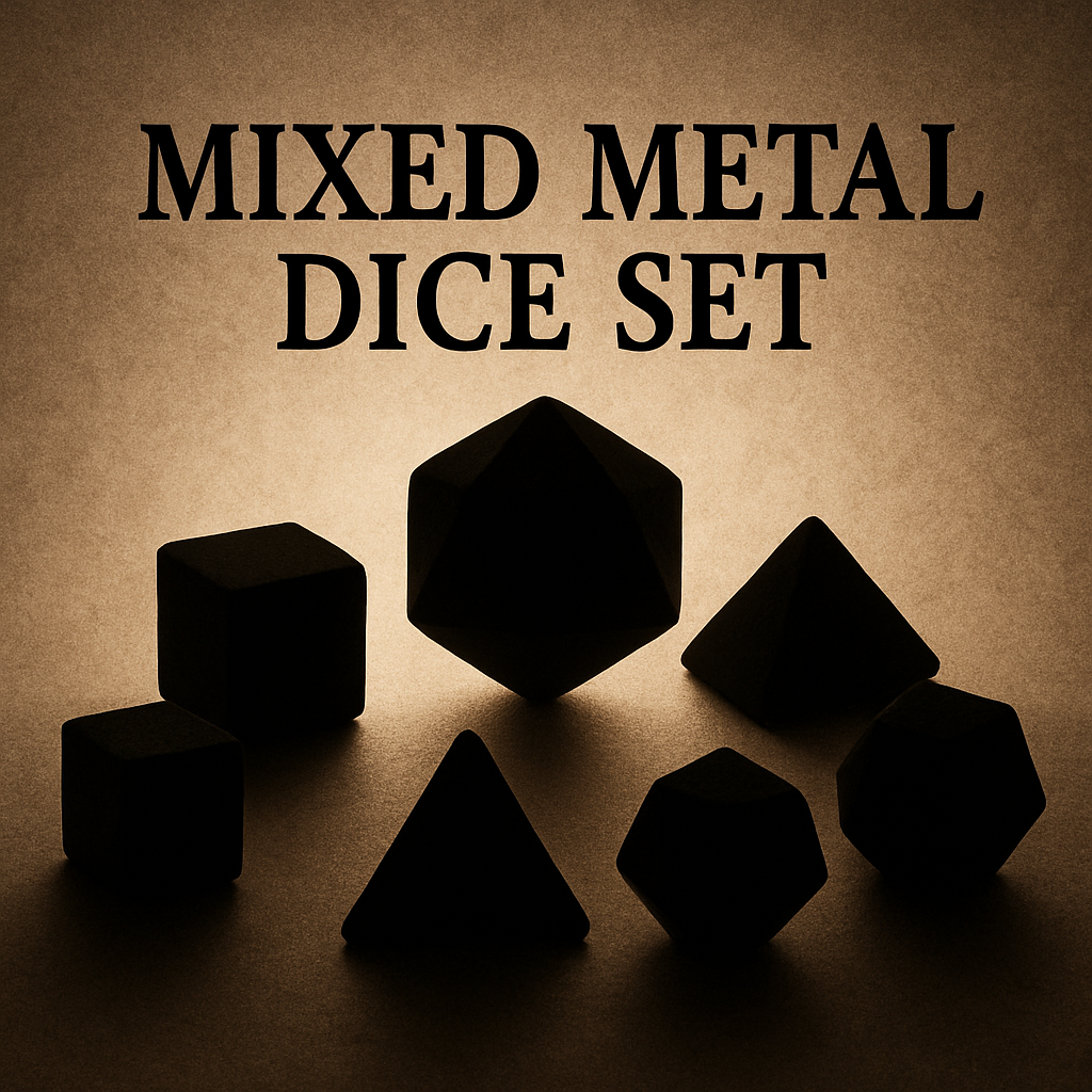 Mixed Metal Dice Set for Dungeons & Dragons