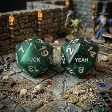 Load image into Gallery viewer, Fuck/Yeah D20 Dice Set

