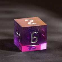 Charger l'image dans la galerie, Galaxy Glitter Sharp Edge Resin Dice Set
