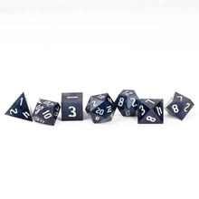 Charger l'image dans la galerie, Midnight Glitter Sharp Edge Resin Dice Set

