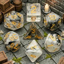 Load image into Gallery viewer, Ninja's Smoke Bomb Resin Dice Set
