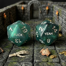 Load image into Gallery viewer, Fuck/Yeah D20 Dice Set
