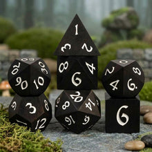 Load image into Gallery viewer, Ebony Wood Dice Set
