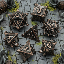 Load image into Gallery viewer, Dwarven Mine Metal Dice Set for Dungeons &amp; Dragons
