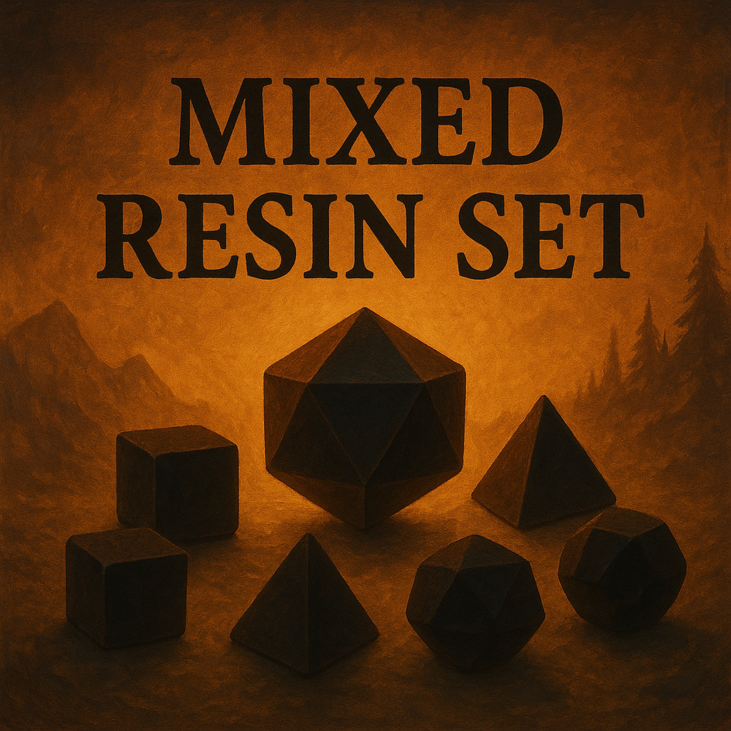 Mixed Resin Dice Set for Dungeons & Dragons