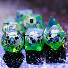 Load image into Gallery viewer, Panda Bear Dice Set for Dungeons &amp; Dragons
