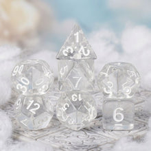 Load image into Gallery viewer, Elemental Crystal Resin Dice Set – Choose Your Element
